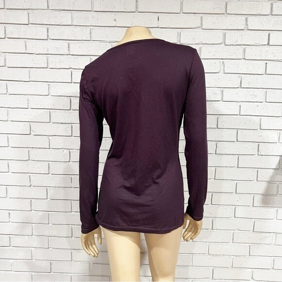 32 Degrees Purple Long Sleeve Heat Weatherproof Scoop Neck Jersey Tee Shirt - Picture 7 of 10